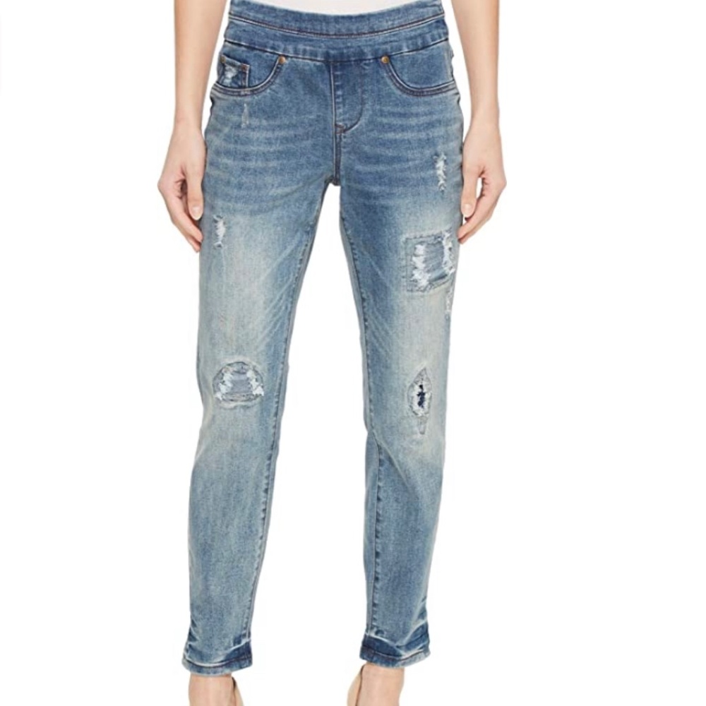 Tribal Pull On Boyfriend Jeans